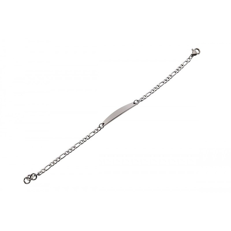 Gourmette Bracelet Acier Femme