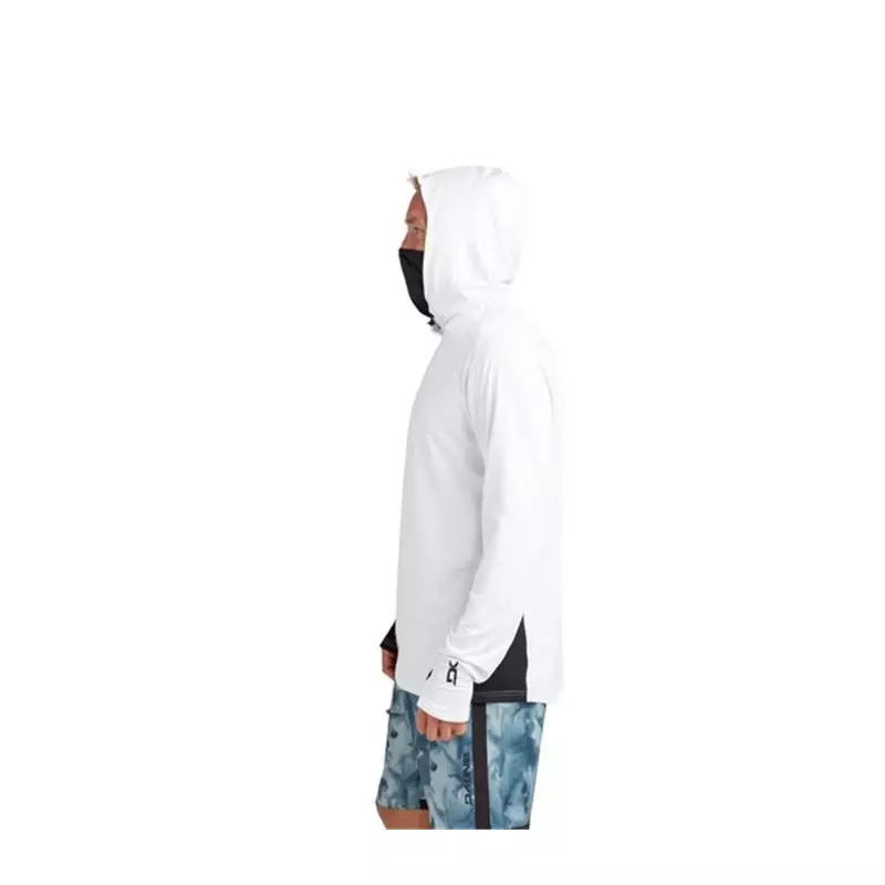 Sweat lycra DAKINE Full Mission Loose Fit L/S Hoodie True White