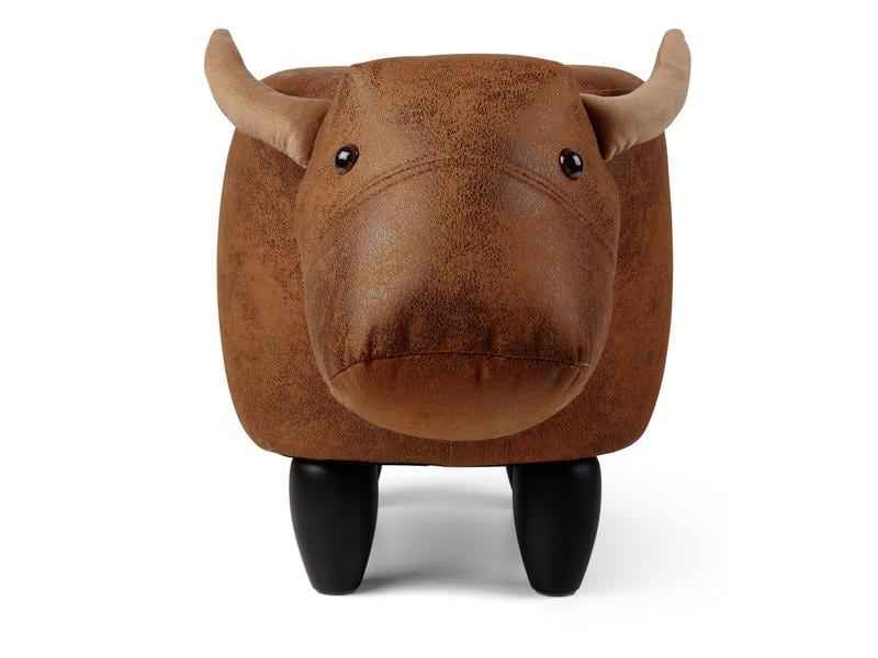 zoosy Kinderhocker Kuh Bruna Braun Taburett in Kuhform