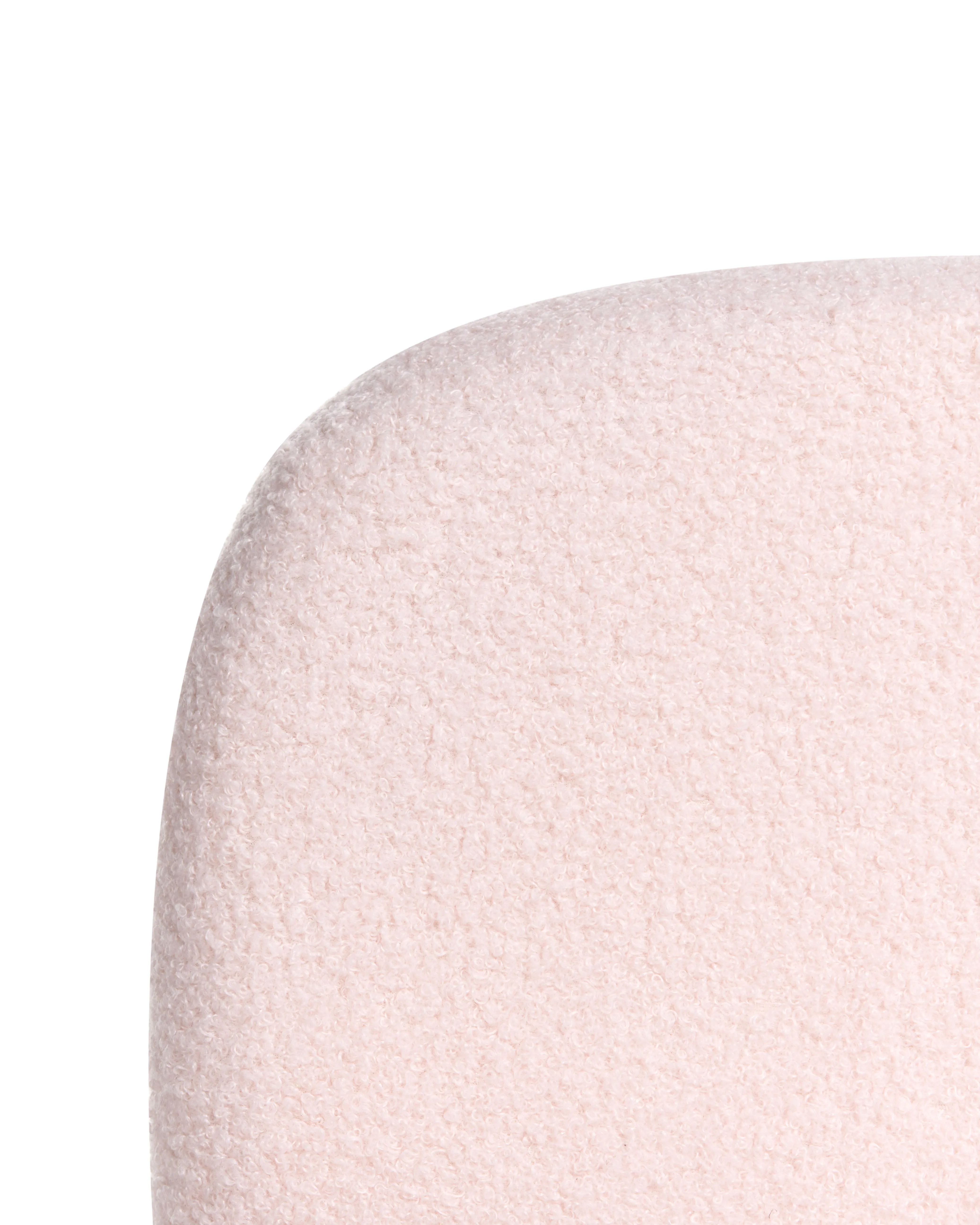 Bureaustoel MORAGA Bouclé Pastelroze