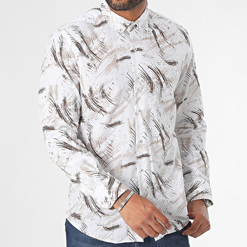 Chemise Manches Longues Beige