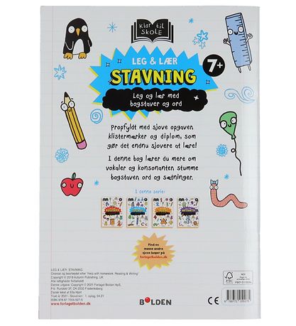 Forlaget Bolden Aktivitätsbuch - Leg og Lær: Stavning - Dänisch