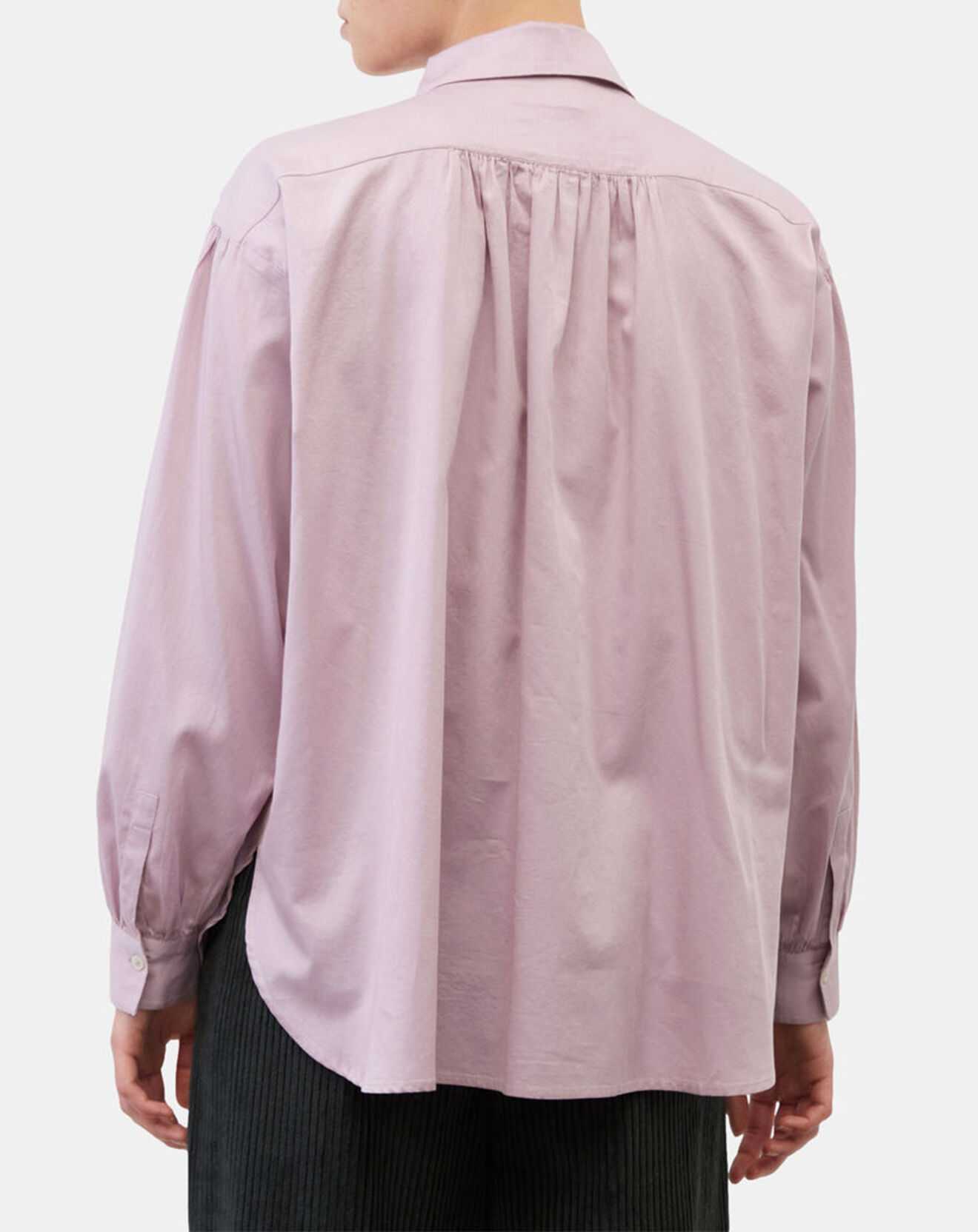 Marc O'Polo Blouse en Popeline col polo violet clair