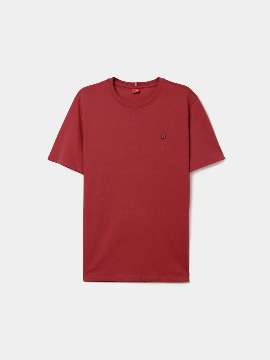 T-shirt básica de algodão