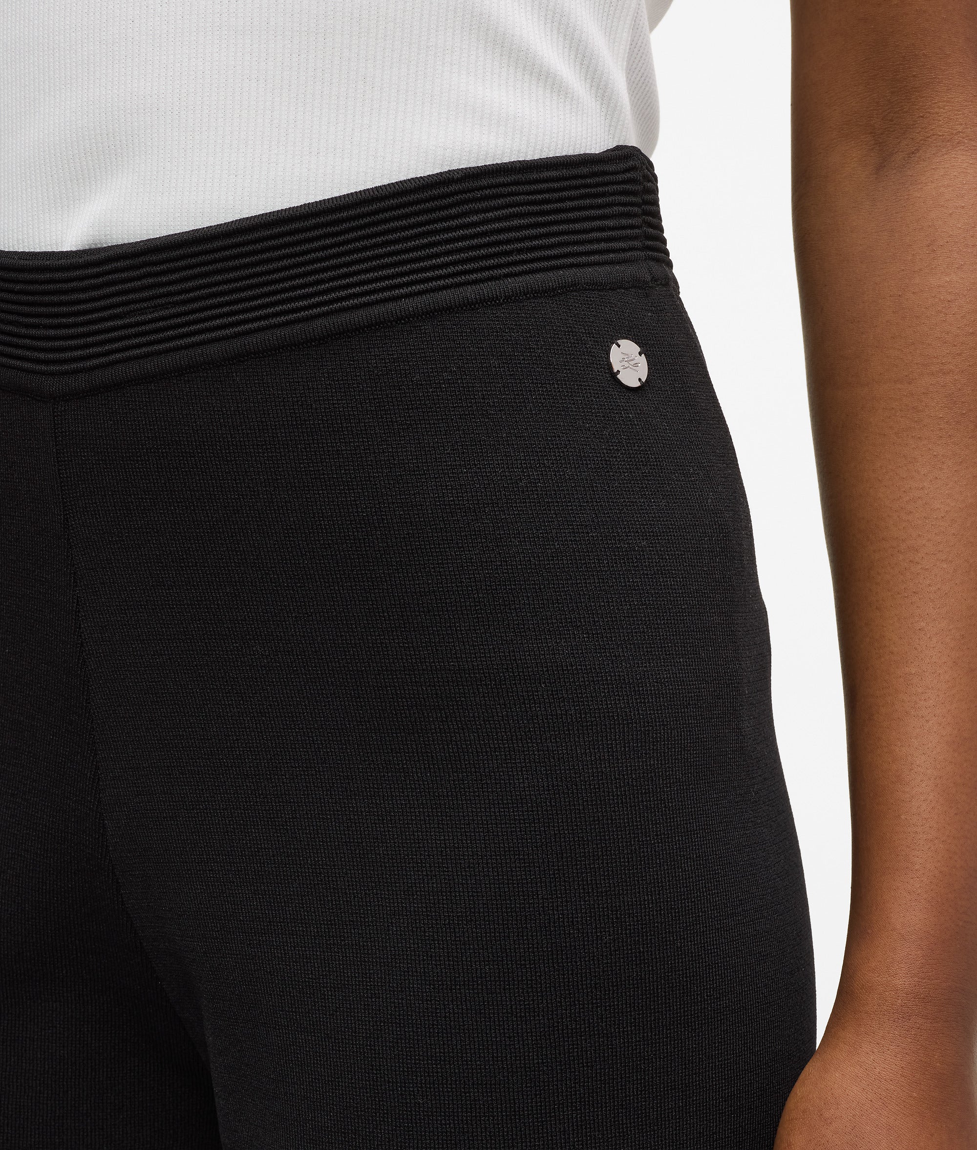 Culottebroek met contrasterende bies