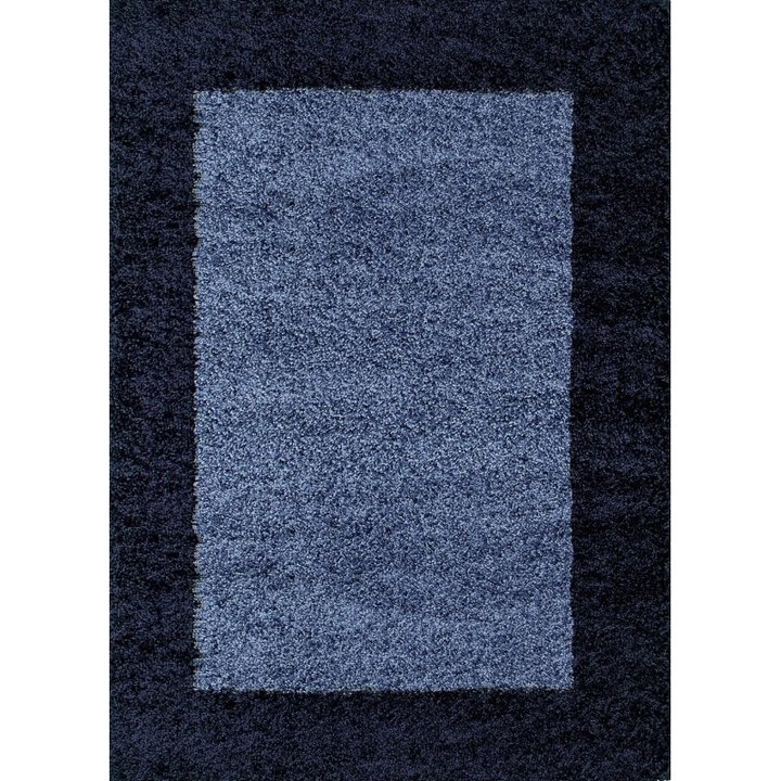 Hoogpolig vloerkleed - Edge Blauw