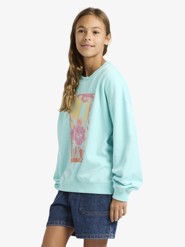 Lineup Terry Sweat oversize Bleu Fille 4-16