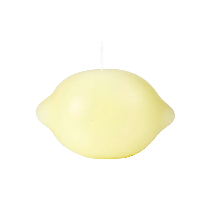 Broste Copenhagen - Lemon Figurkerze, pastel yellow