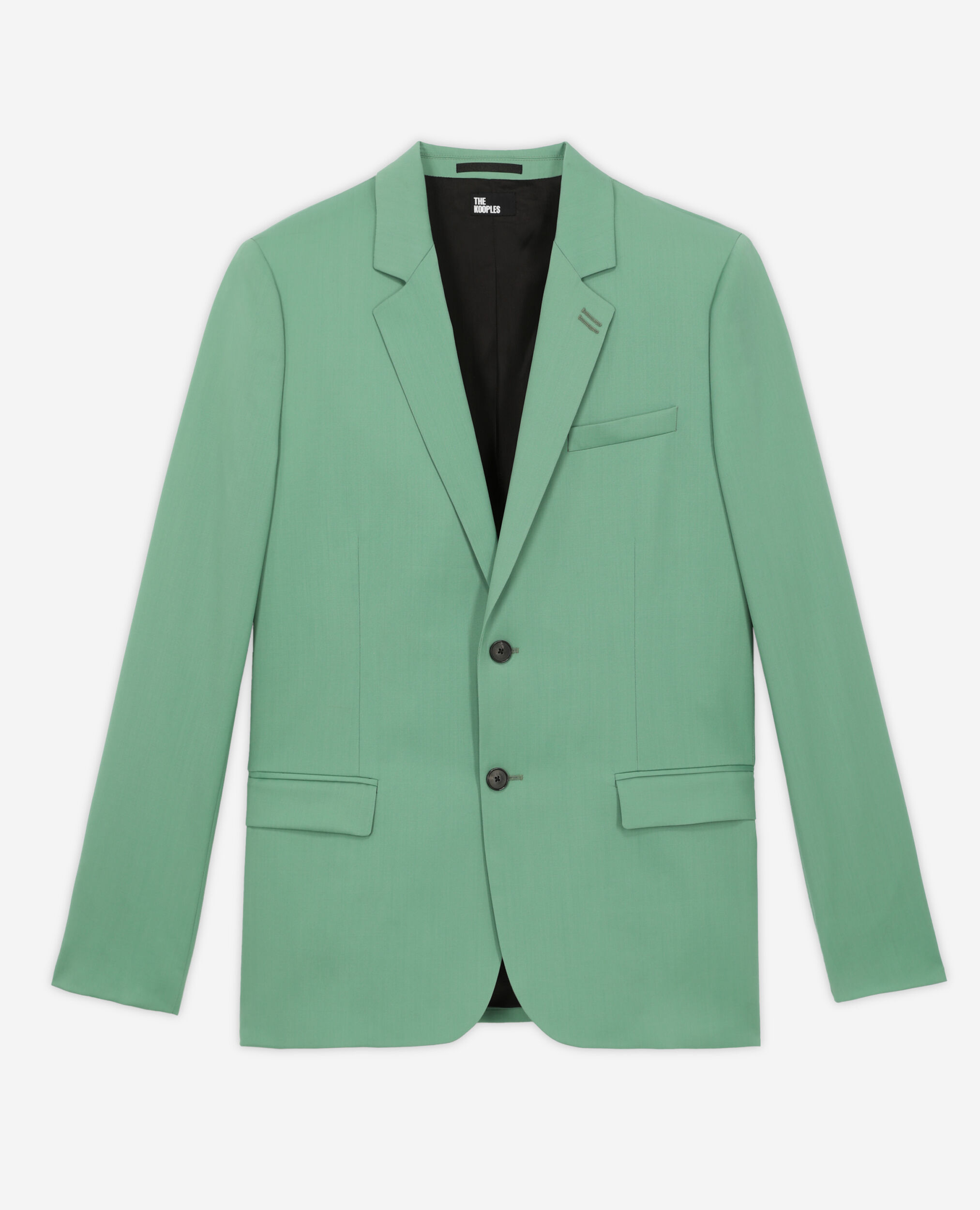 Veste de costume verte en laine