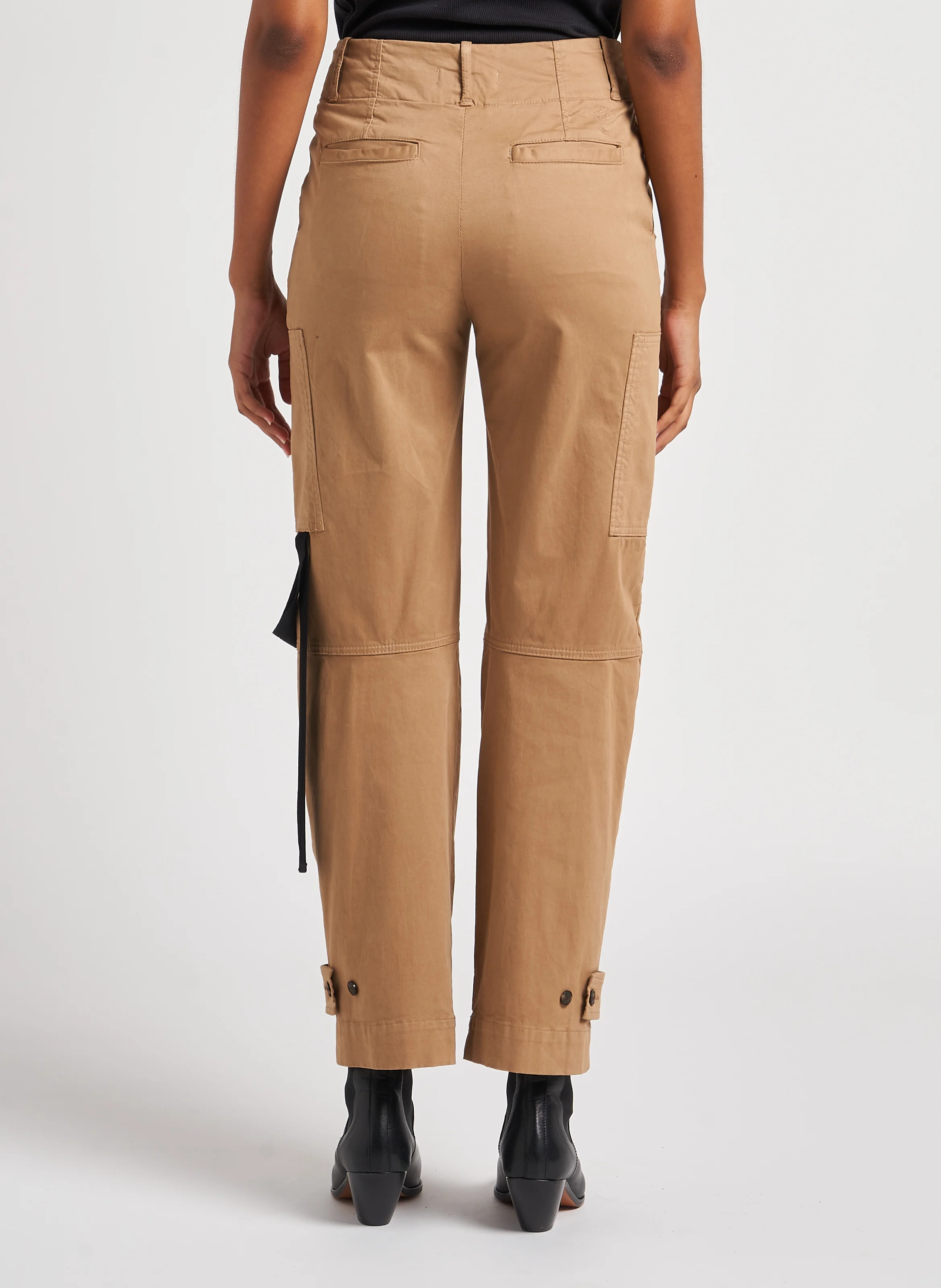 CALDO - Pantalon droit en coton mélangé | Marron