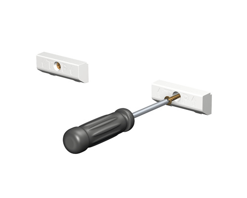 Posterrail Info Rail met plank 200 cm wit
