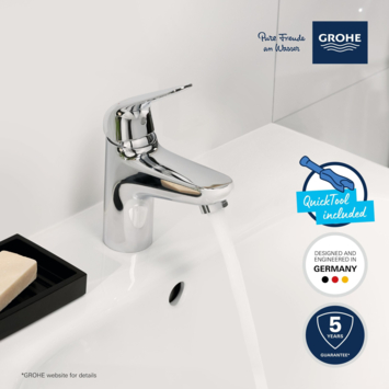 Grohe Wastafelmengkraan Swift S-size Push Open Chroom