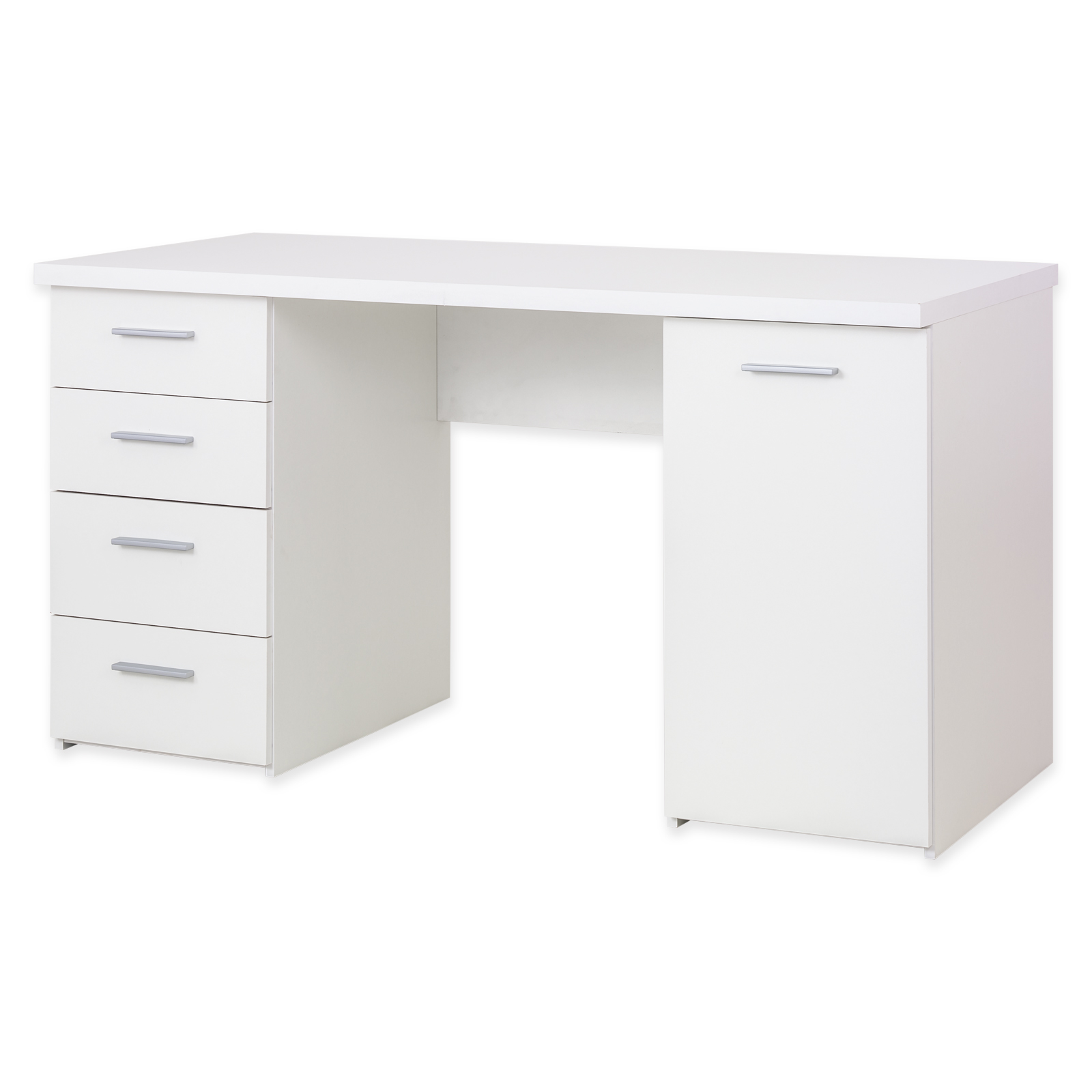 Schreibtisch - weiß matt - 145 cm