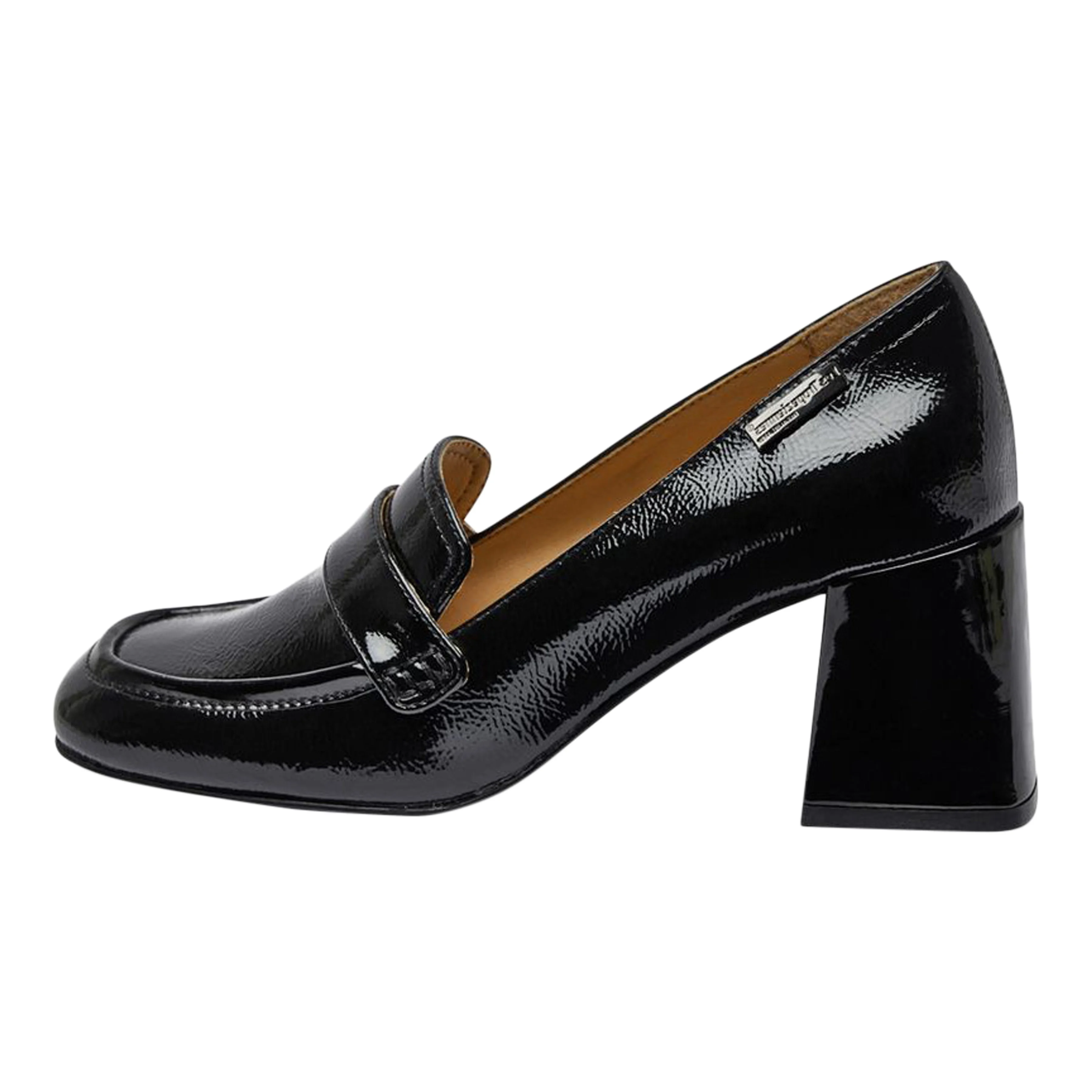 Mocassins en cuir à talons Demyos | Noir