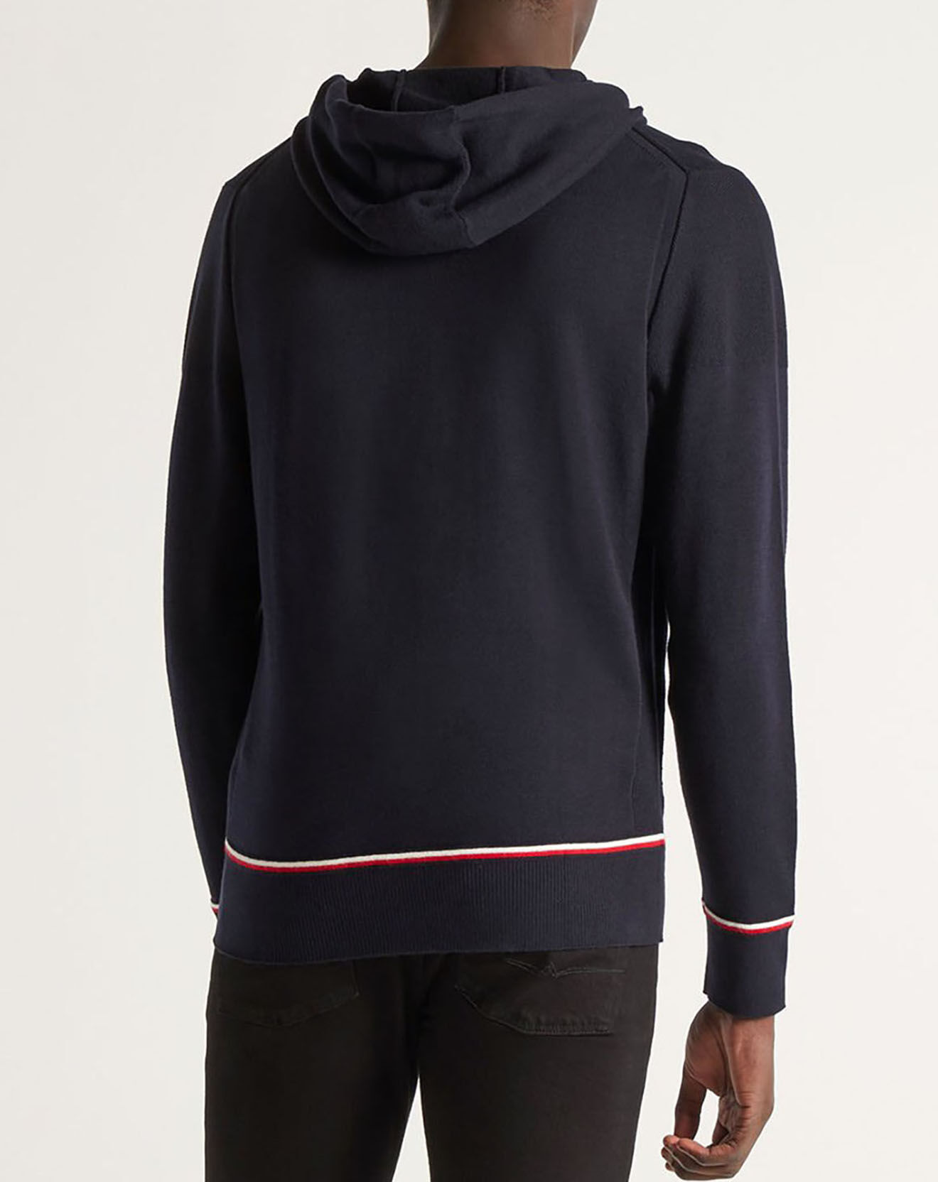 Tommy Hilfiger Gilet zippé à capuche bleu marine