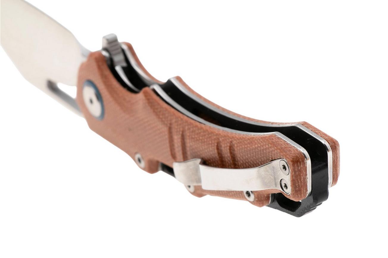 Rough Ryder RR2611 Satin D2, Brown Micarta, zakmes