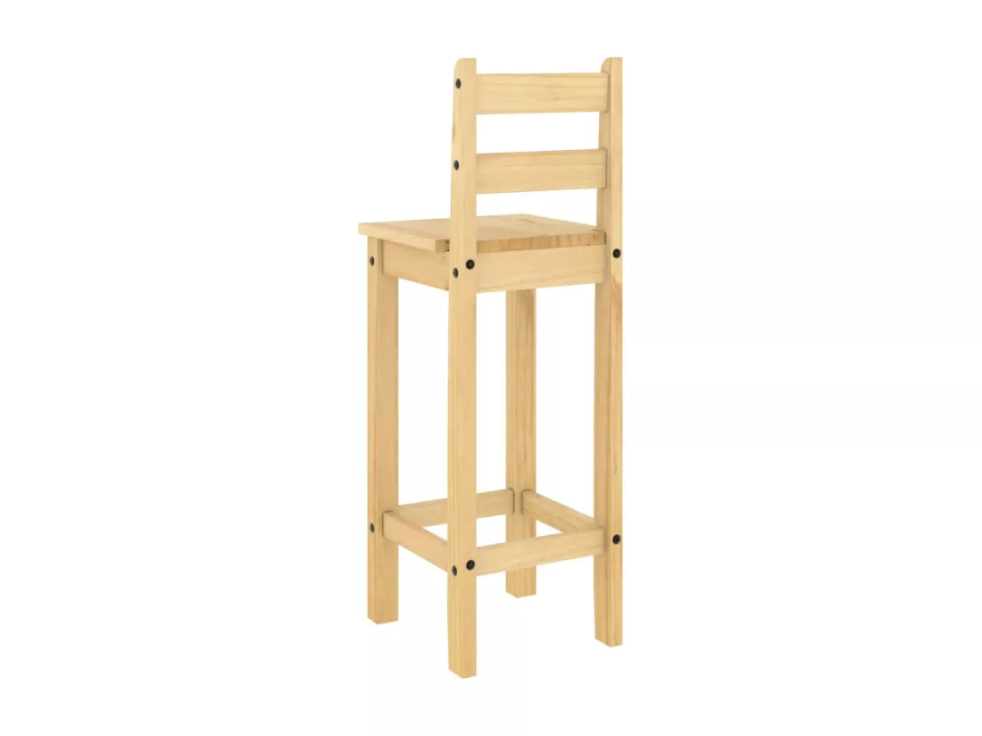 Ensemble de bar 5 pcs Bois de pin massif