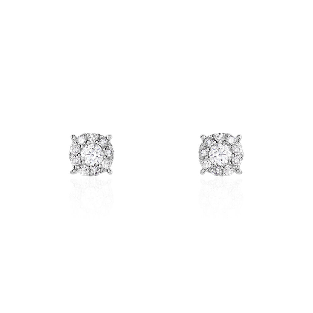 Boucles D'oreilles Puces Artemis Or Jaune Diamants