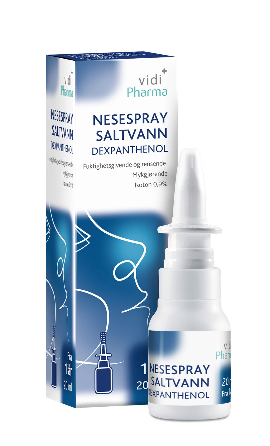 Vidi Pharma nesespray saltvann dexpanthenol 20 ml