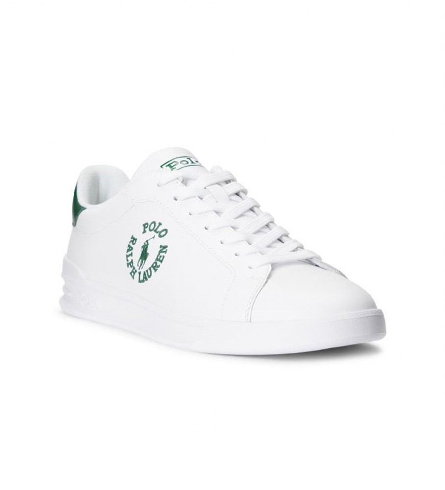 Tênis esportivo Ralph Lauren Hrt de couro branco
