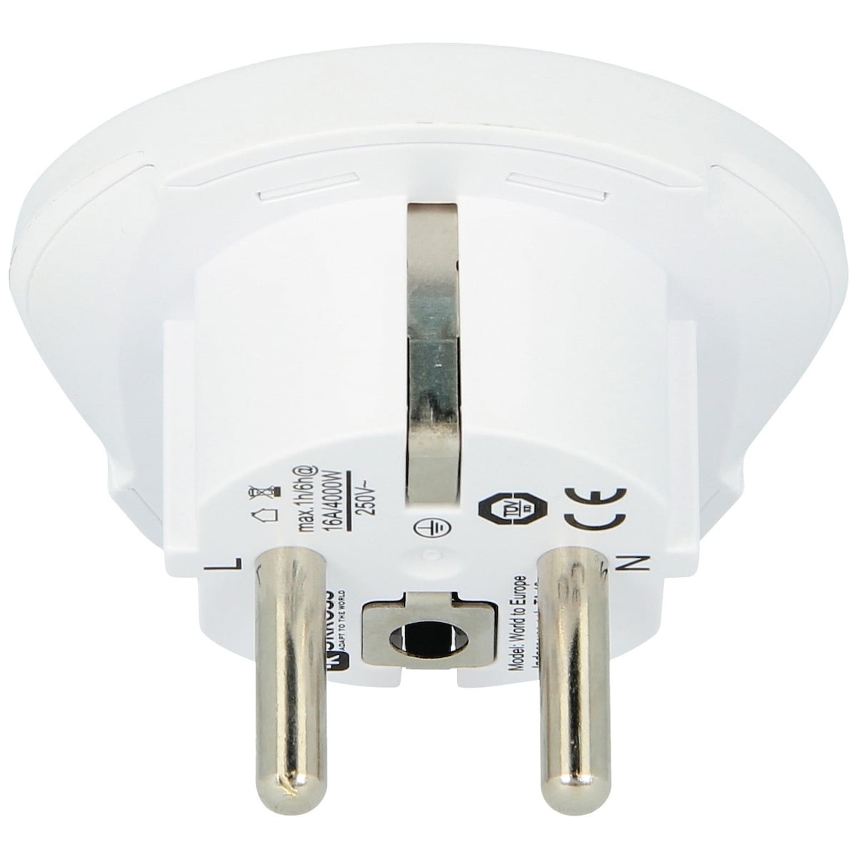 SKross reiseadapter for Europa