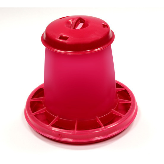 Nourisseur pour volailles trémie 1,5L couleur fuschia