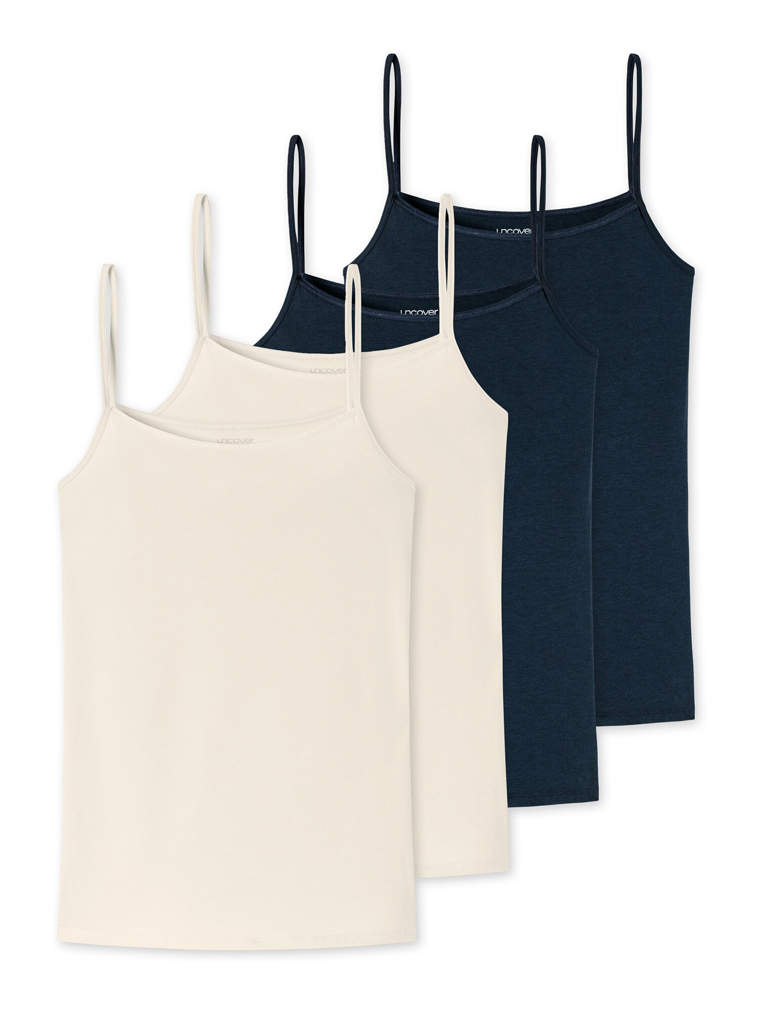 Schiesser Damen Spaghettitop Uncover 4er Pack