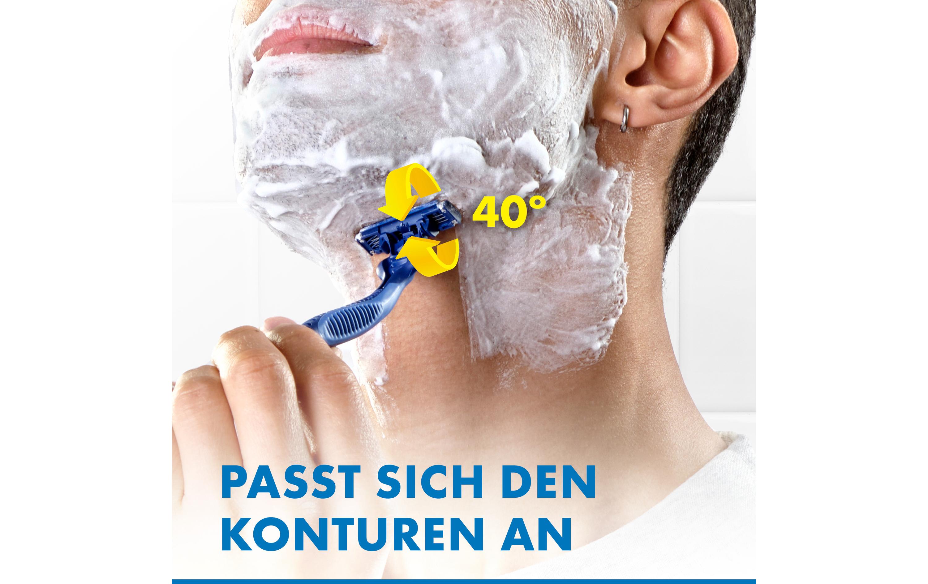 Einwegrasierer Sensor3 Comfort 8 StückRasierer für Männer mit Gleitstreifen