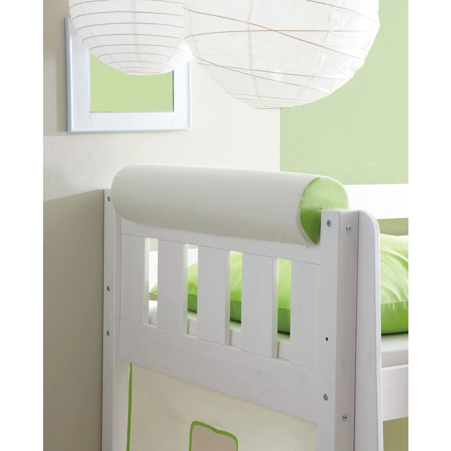 TICAA Kinder Nackenrolle für Hochbett mit Farbauswahl Beige-Grün