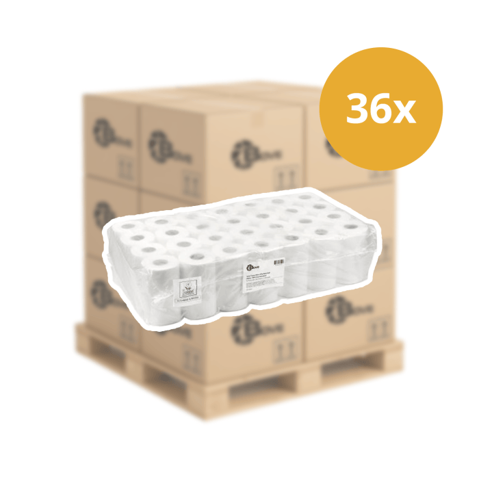 Pallet Toiletpapier 3laags ZACHT EN STERK 250 vel 56 rollen CELLULOSE BOVE Pallet actie (8101000P)