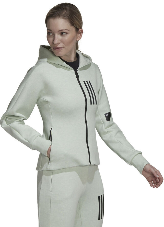 adidas Mission Victory Slim Fit Full-Zip hættetrøje Hvid