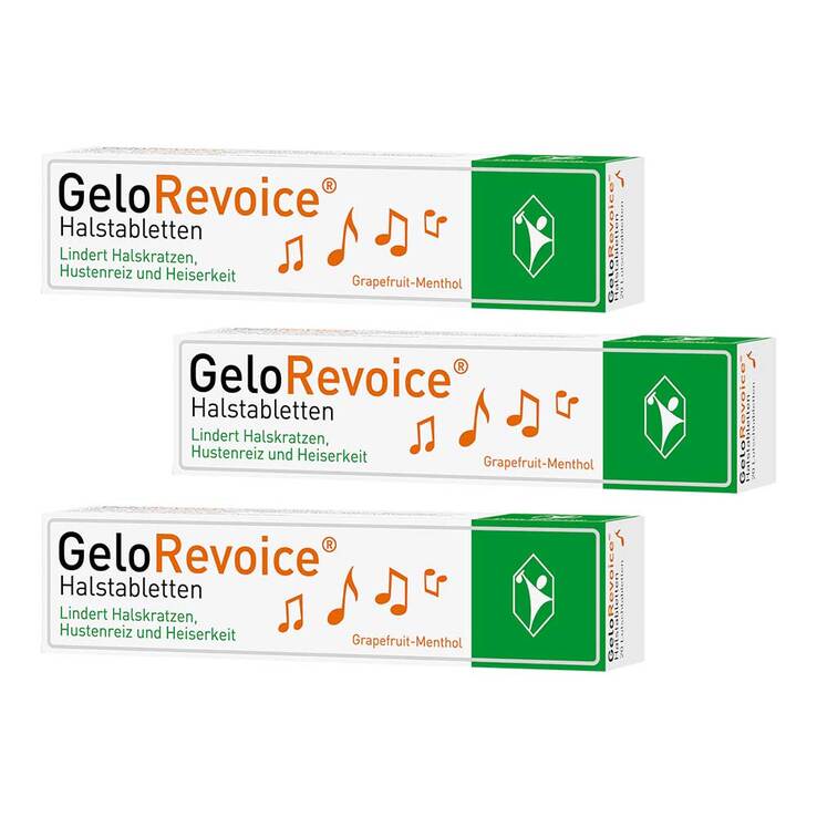 GeloRevoice Halstabletten Grapefruit-Menthol bei Heiserkeit & Stimmverlust, 3x20 St