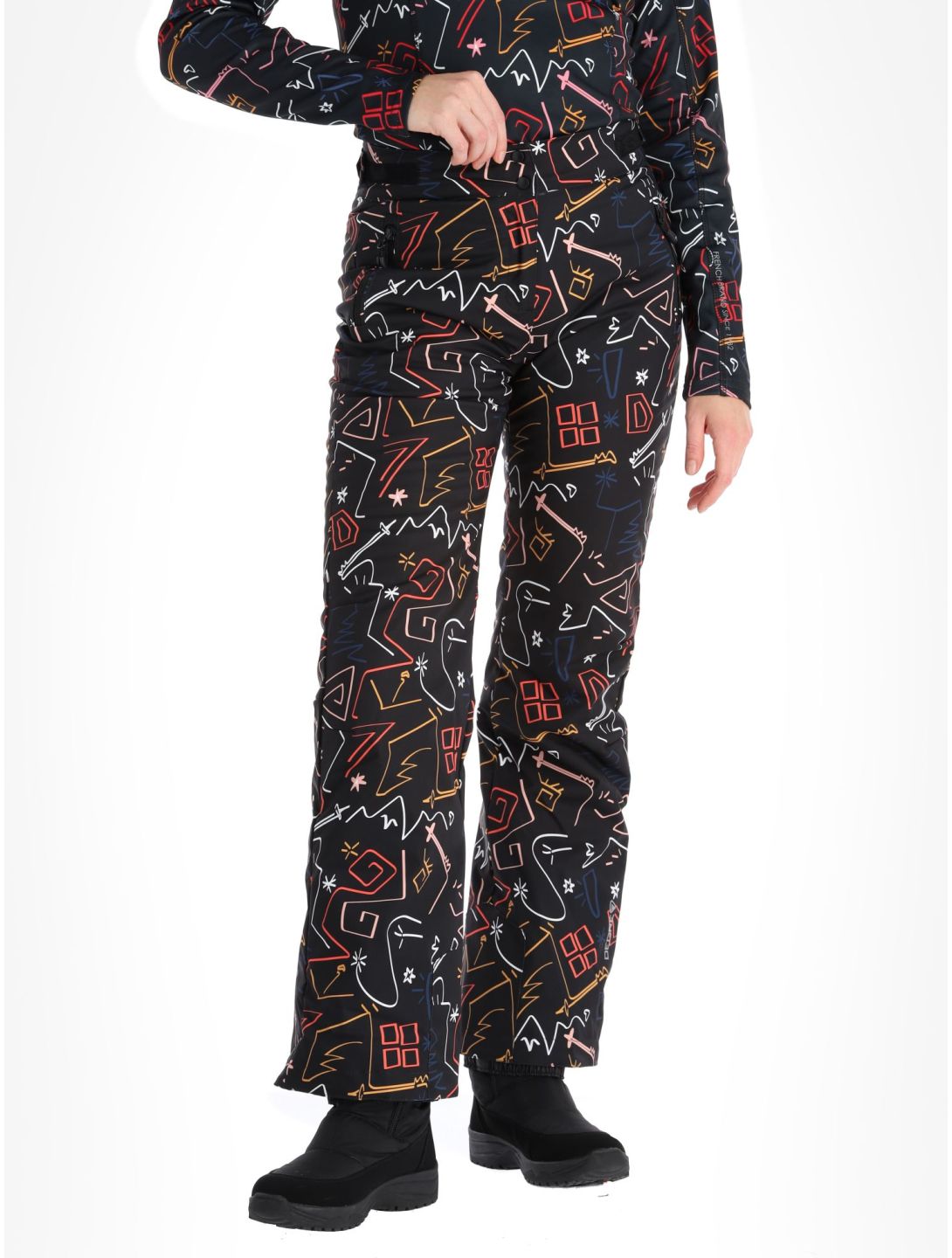 Valgau Print softshell skibroek dames