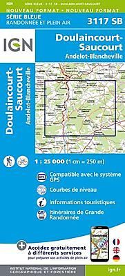 IGN - 3117 SB DOULAINCOURT SAUCOURT 1 25 000