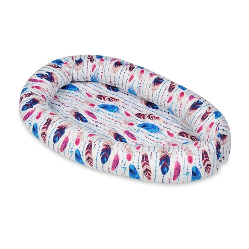 Cocon gigoteuse plumes multicolores