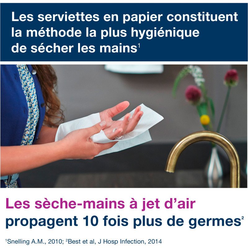 Essuie-mains ipliage enchevêtré Tork Advanced H2 - Colis de 3780