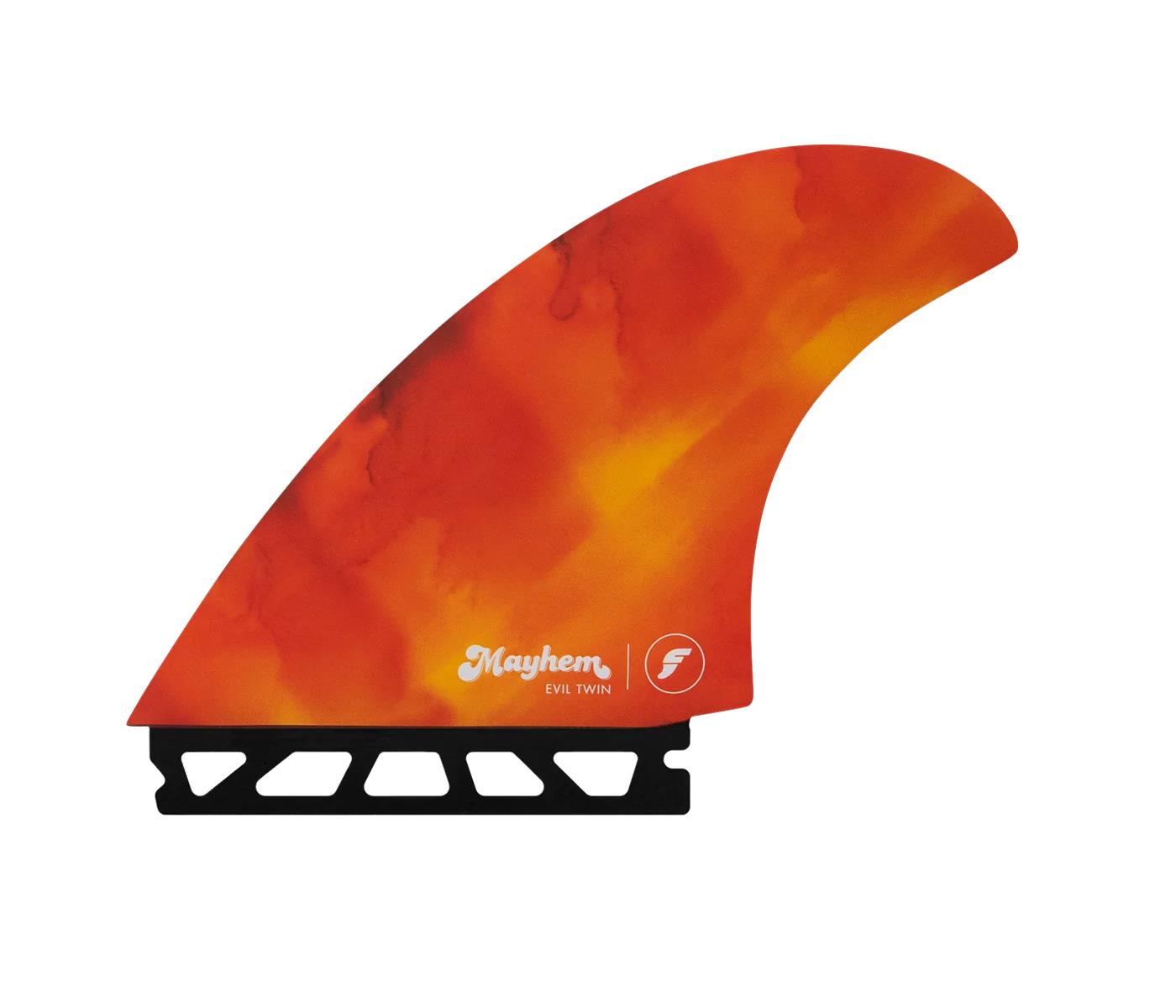 Futures Mayhem Evil Honeycomb - Red / Orange - Twin   mini trailer - M