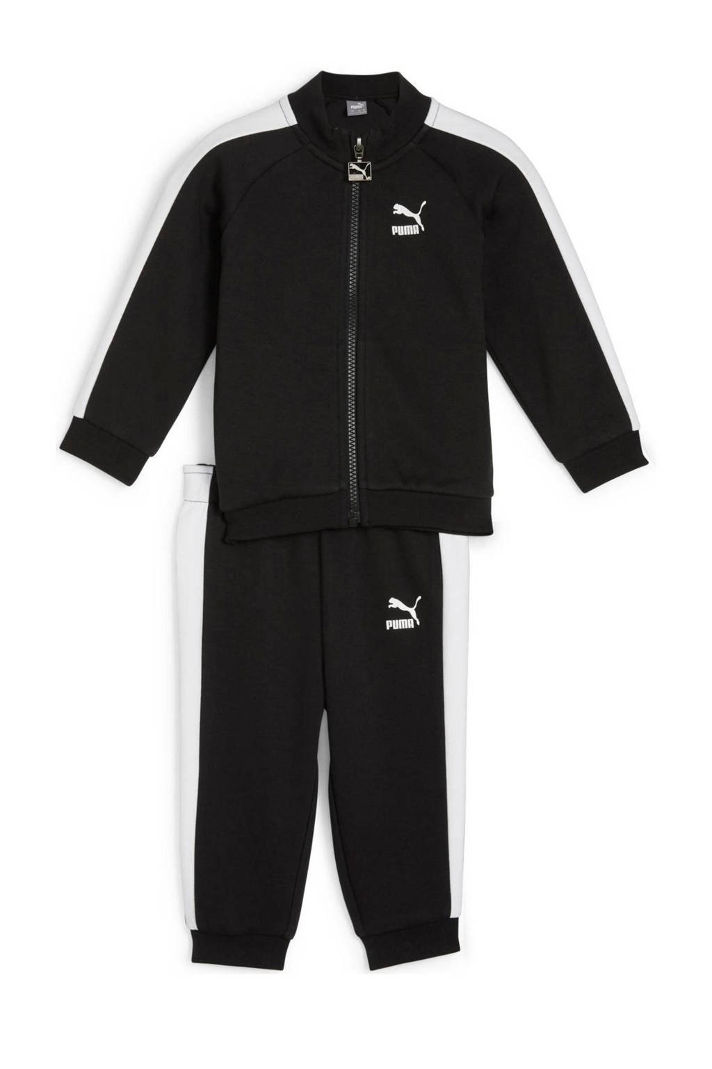Puma joggingpak zwart/wit