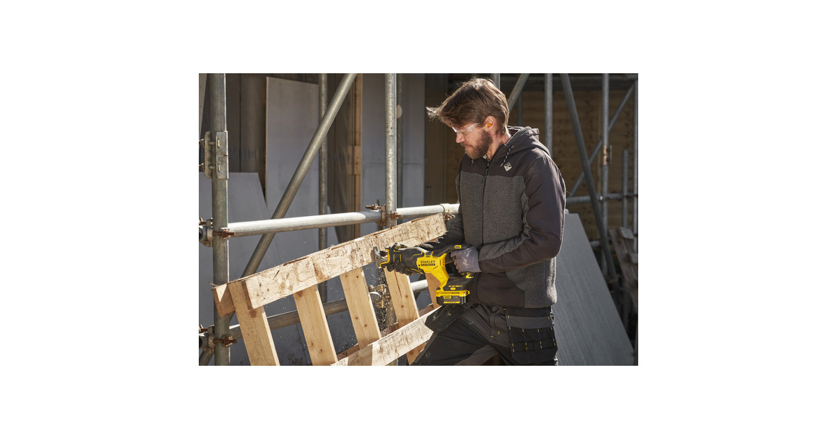 StanleyBrushless V20 18V FATMAX reciprozaag  (Zwart/geel, Accu, oplader en koffer inbegrepen)