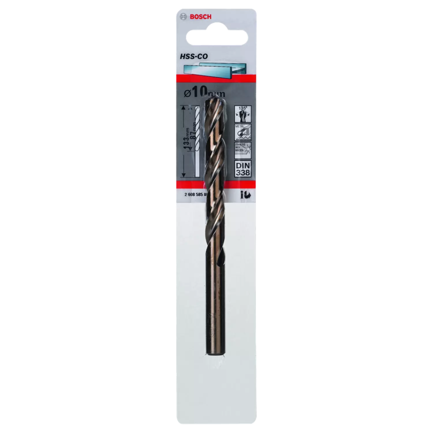 Bosch 2608585864 Metaalboor HSS-CO - 10x133mm