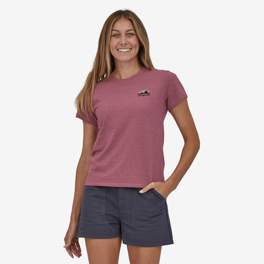 Damen Skyline Stencil Responsibili-Tee