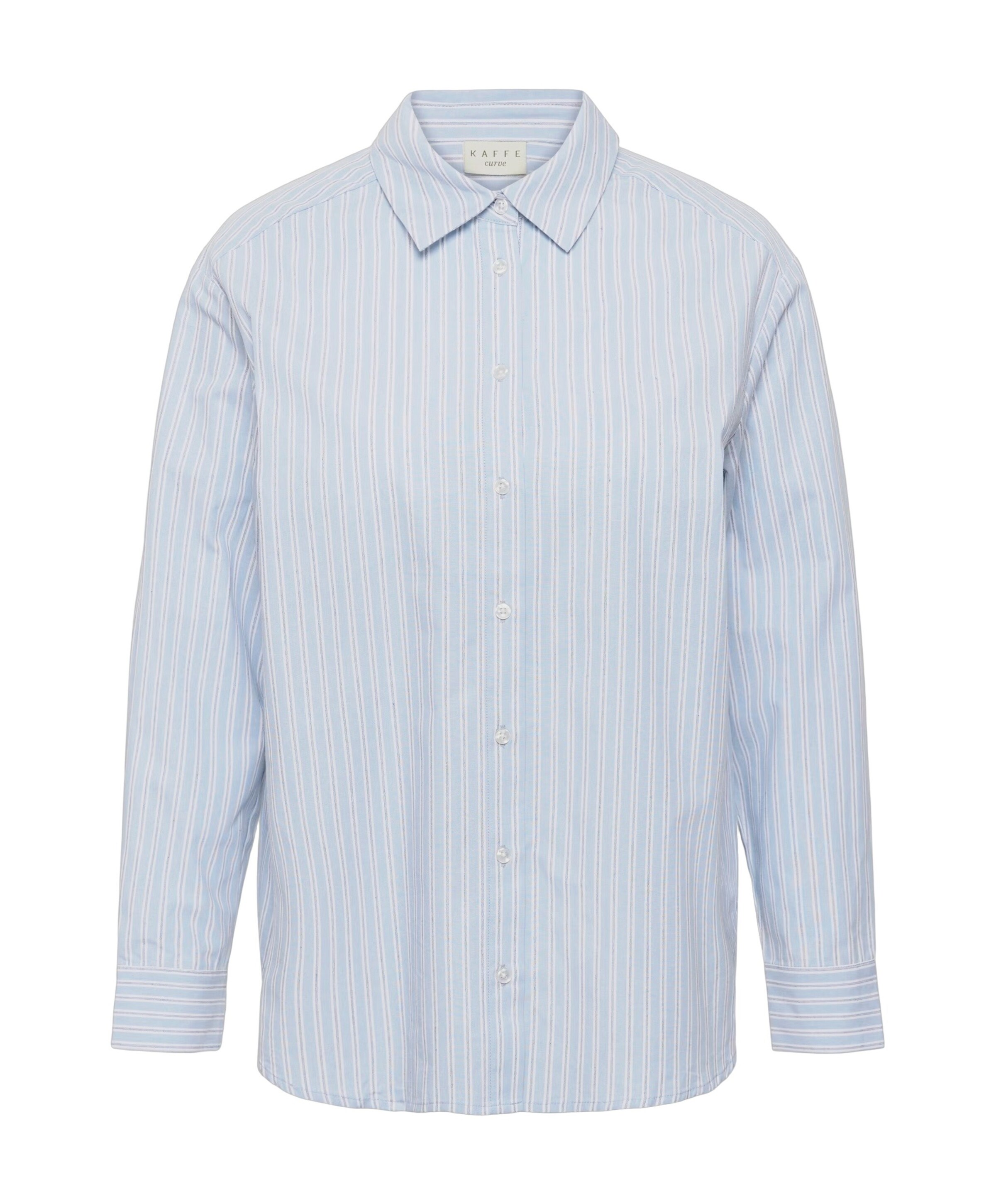 KAFFE Curve Dames blouse blauw