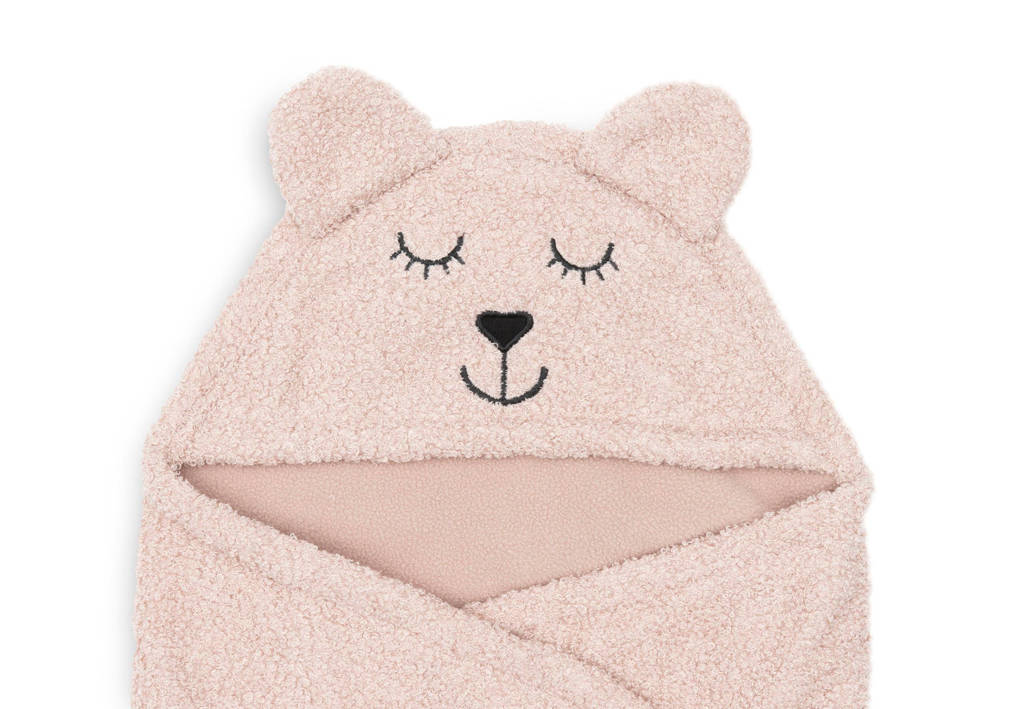 universele wikkeldeken Bear Boucle voor auto 100x105 cm - Wild Rose