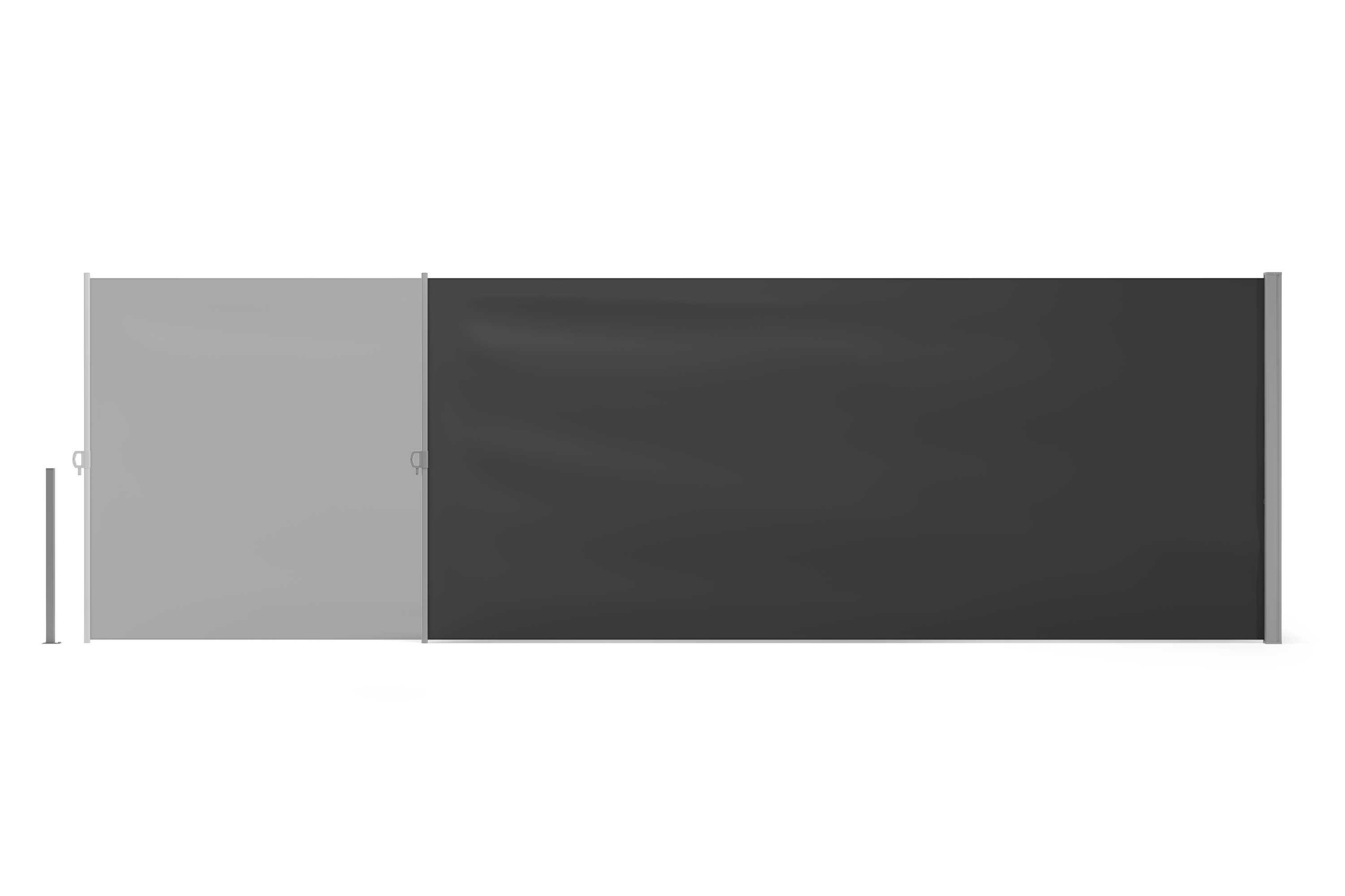 Seitenmarkise VIA 180 x 600 cm anthrazit