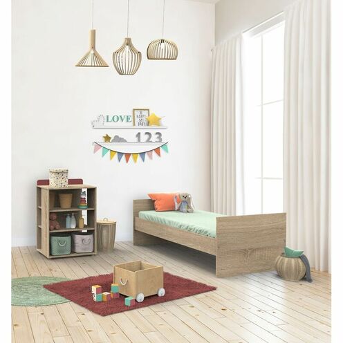 Lit combiné évolutif 120x60 NOVA Rose - SAUTHON