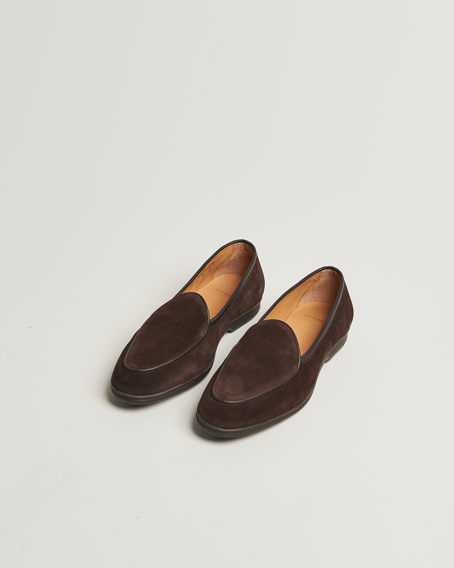 Myrqvist Ängby Walker Loafer Dark Brown Suede