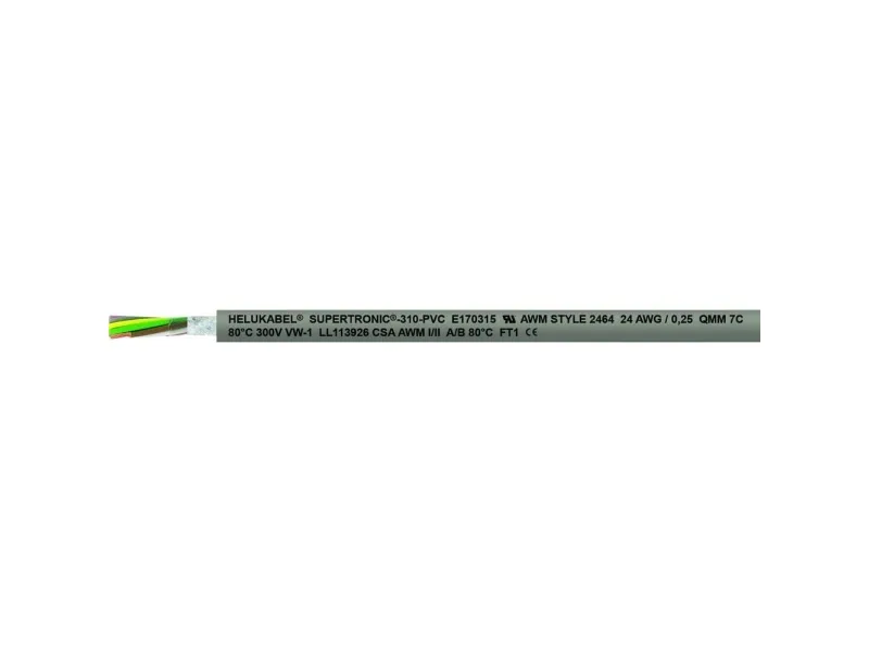 Helukabel 49887-500 Slæbekædekabel S-TRONIC 310-PVC 4 x 0.14 mm² Grå 500 m