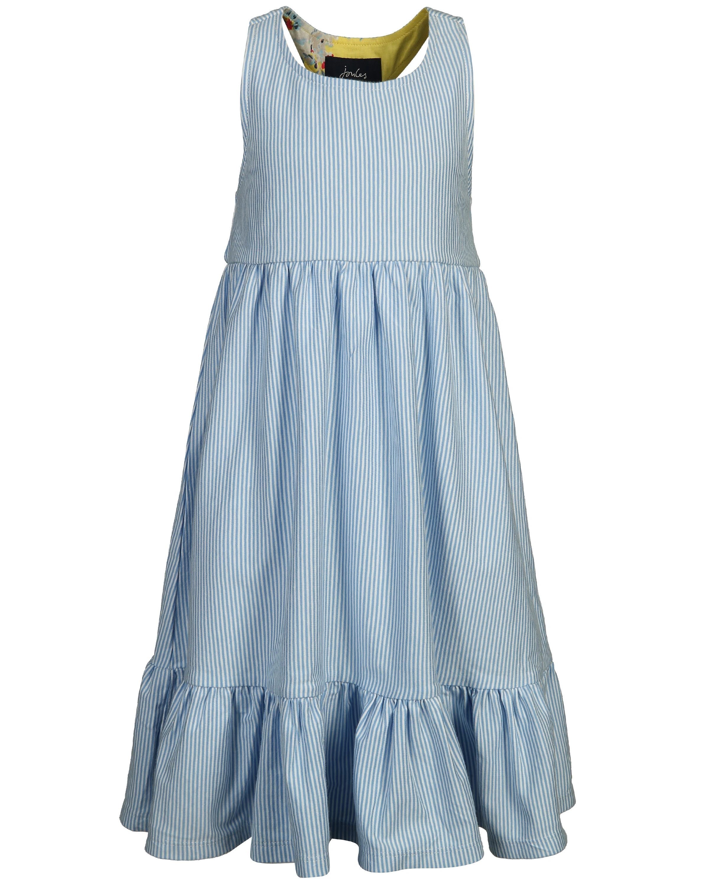 Kleid JUNO - LTBLU gestreift in hellblau