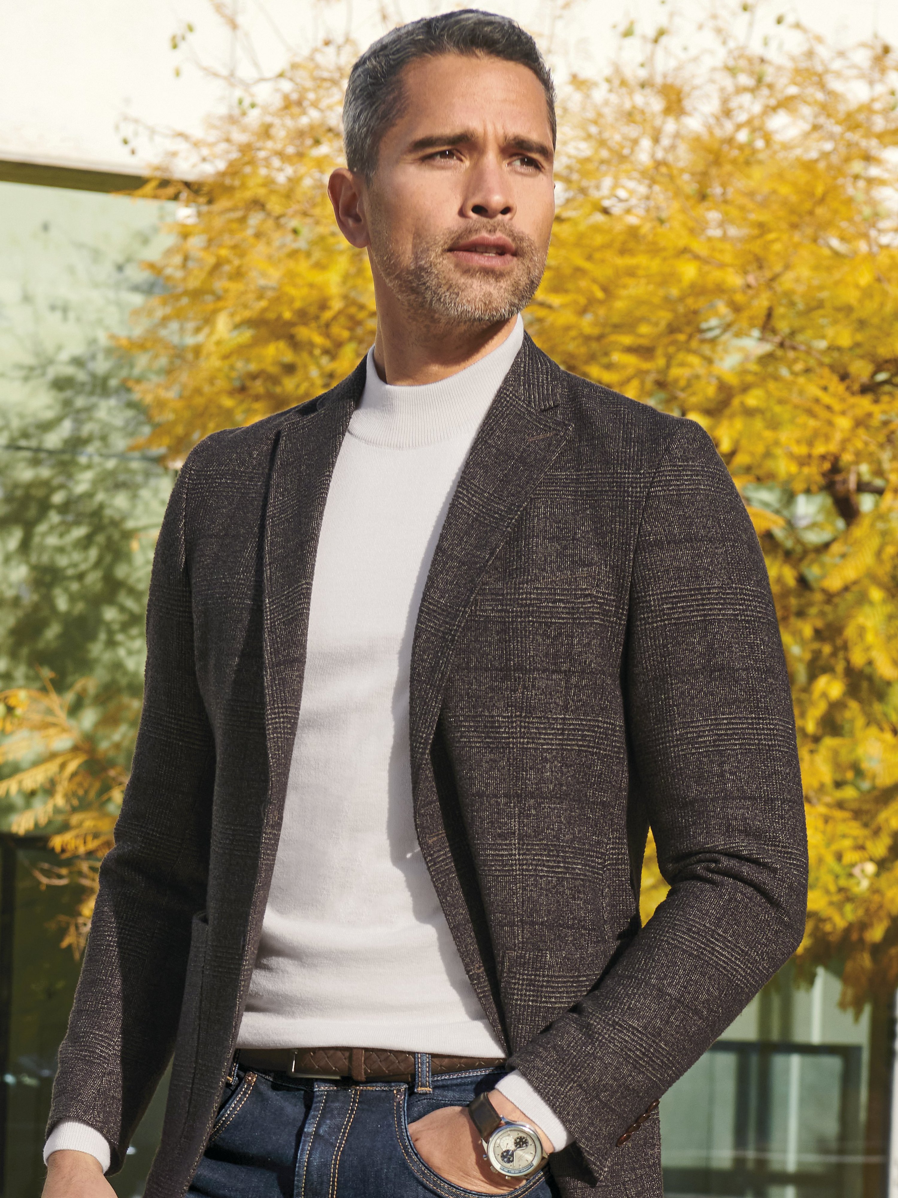Pullover mit Stehbundkragen