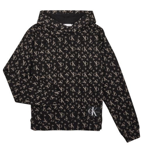 Calvin Klein Jeans - MONOGRAM GRID AOP - Noir